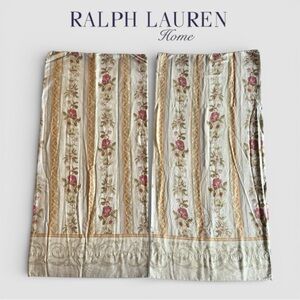 Vintage Ralph Lauren Set Aubusson
Lambert Floral King Pillowcases 100% Cotton